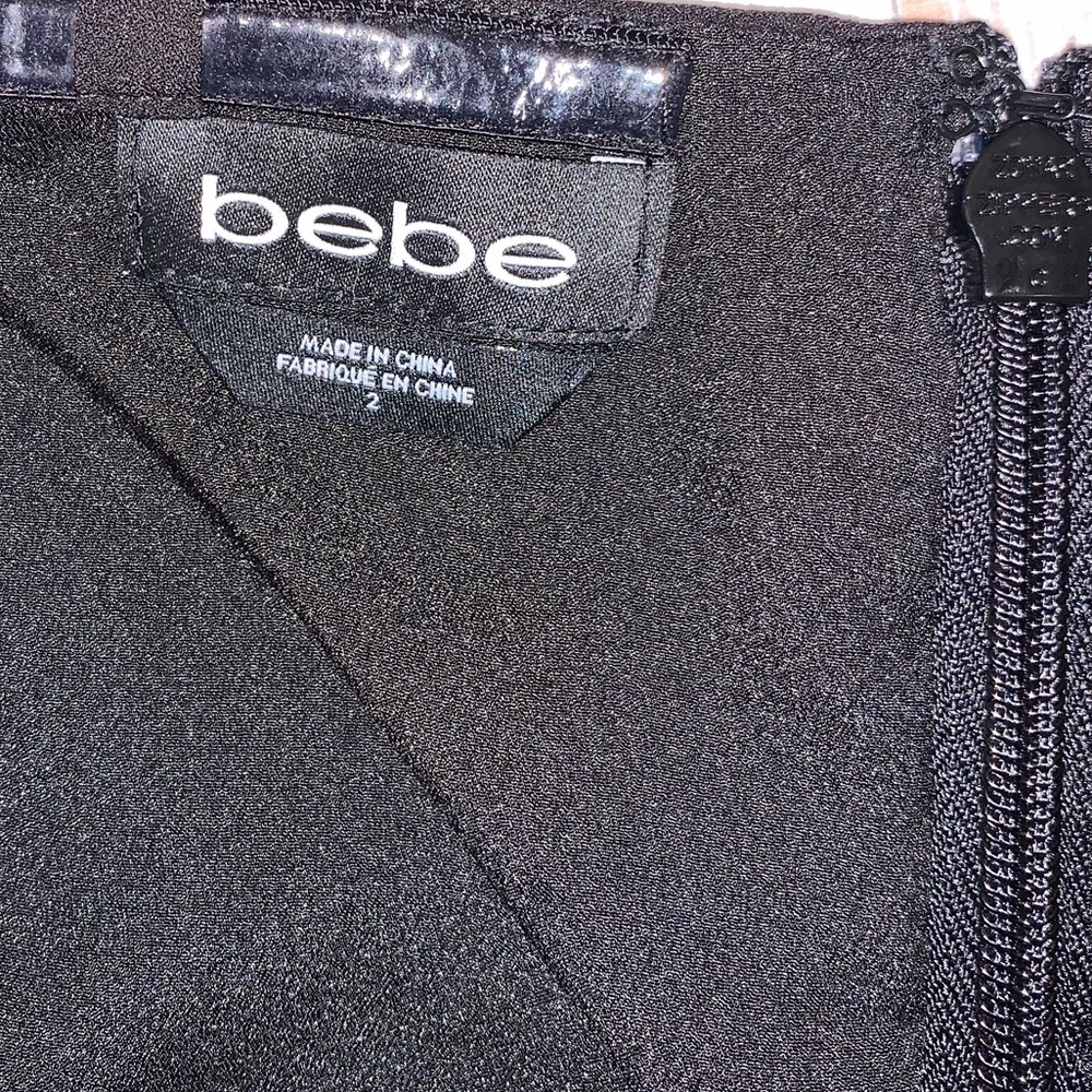 Like new! Bebe Black Strapless Romper - Picture 6 of 6